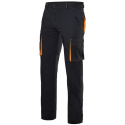 pantalon bicolor stretch elástico multibolsillos 1