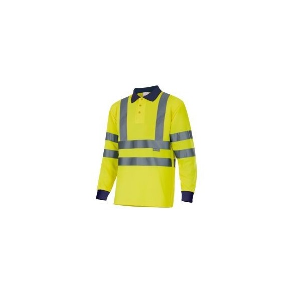 POLO HAUTE VISIBILITE BICOLORE MANCHE LONGUE