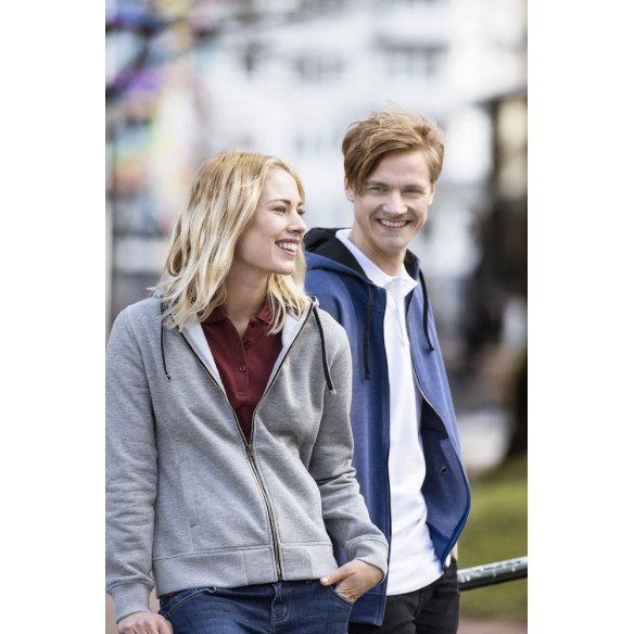 sudadera cliqué classic hoody cremallera entera