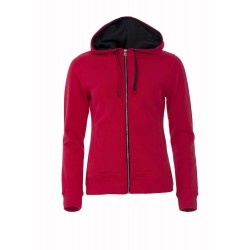 sudadera cliqué classic hoody cremallera entera ladies 1