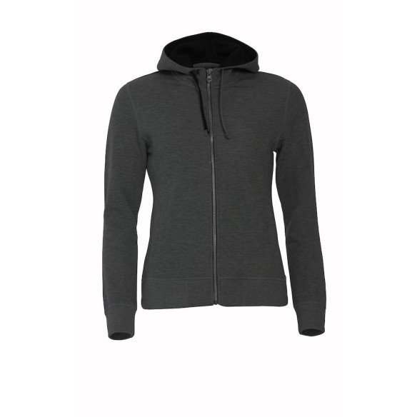 sudadera cliqué classic hoody cremallera entera ladies 7