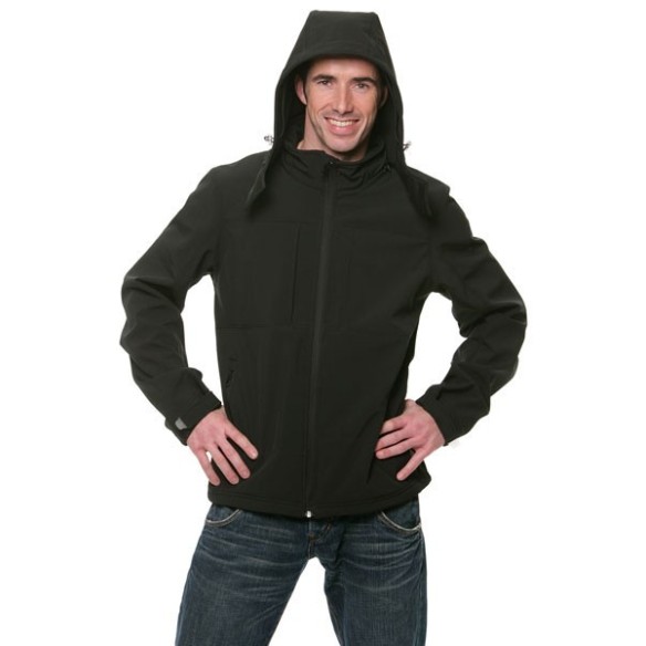 CHAQUETA SOFTSHELL B&C CON CAPUCHA