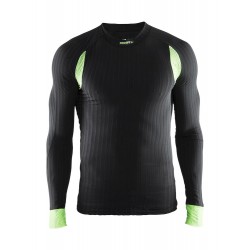 camiseta termica craft active extrem 2.0 cn negra/verde 1