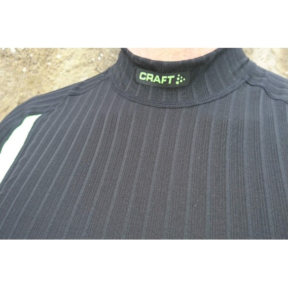 camiseta termica craft active extrem 2.0 cn negra/verde 6