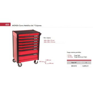 CARRO METÁLICO DE 7 CAJONES