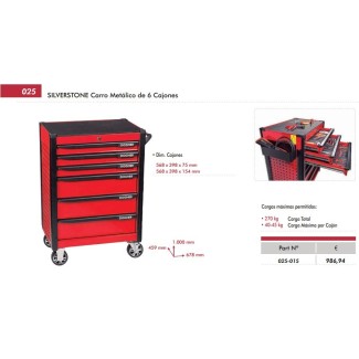 CARRO METÁLICO DE 7 CAJONES