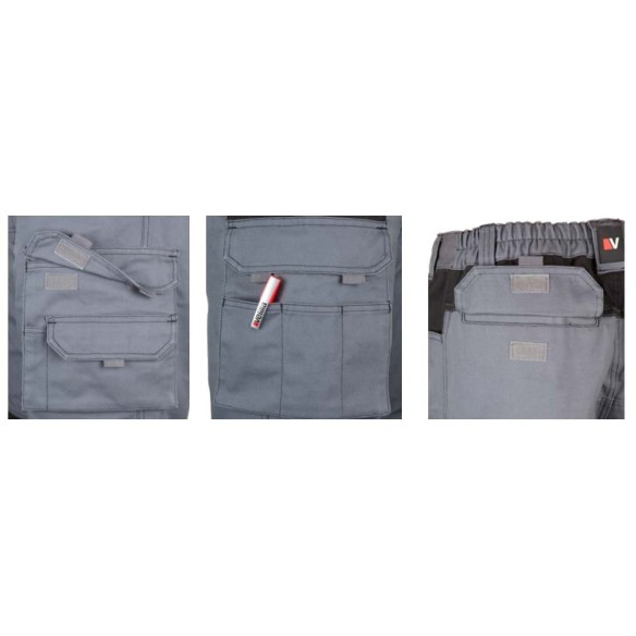 pantalon canvas bicolor multibolsillos 1