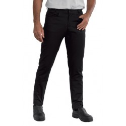 YALE SLIM BLACK TROUSSERS