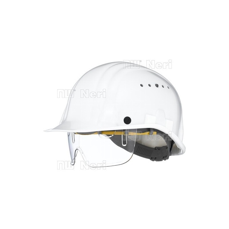 casco blanco masterguard con visera 1