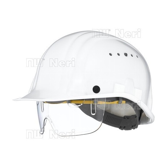 casco blanco masterguard con visera 1