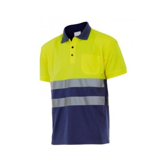 POLO BICOLOR ALTA VISIBILITAT MÀNIGA CURTA