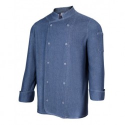 chaqueta cocina denim con automáticos 1
