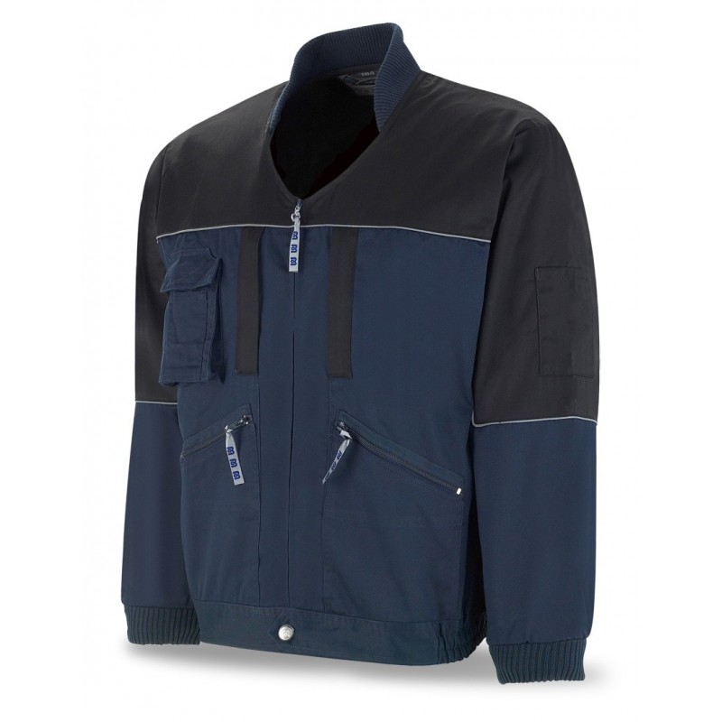 cazadora "pro series" azul marino/negro 3