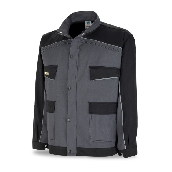 TERGAL 245 gr. CANVAS JACKET. Marine Red/Black.