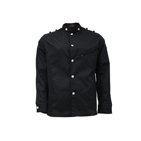 CHAQUETA COCINA M/L BOTON EFECTO METAL