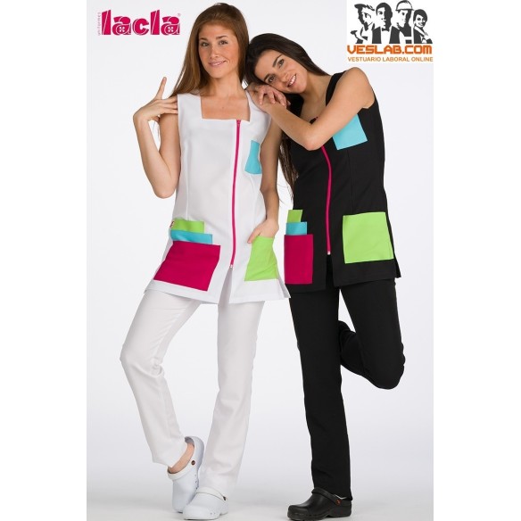 LACLA COAT COLOR POCKETS