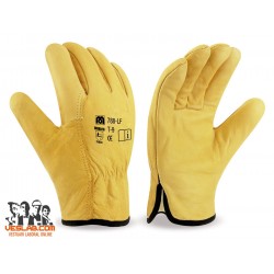 SPLIT LEATHER DRIVING TYPE GLOVE WITH INNER LINING FOR WARMTH