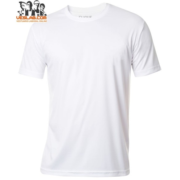 camiseta blanca de manga corta de hombre active-t clique 1