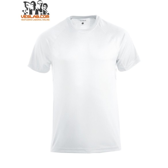 camiseta blanca de manga corta de hombre active-t clique 3