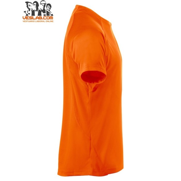 camiseta blanca de manga corta de hombre active-t clique 25