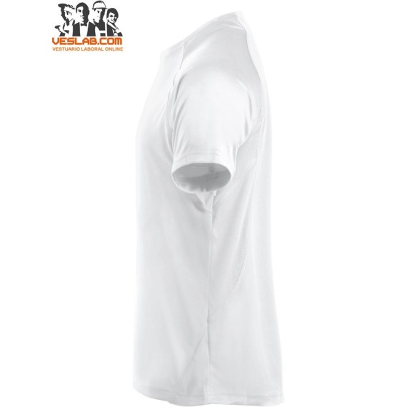 camiseta blanca de manga corta active-t clique ladies 4