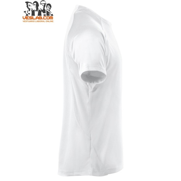 camiseta blanca de manga corta active-t clique ladies 5