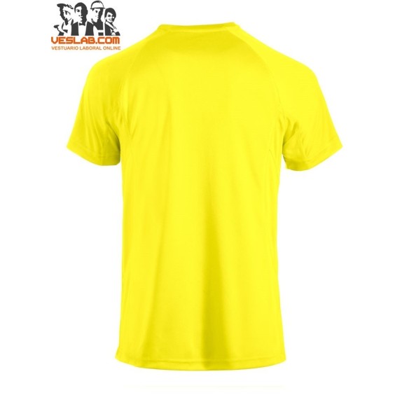 camiseta blanca de manga corta active-t clique ladies 6