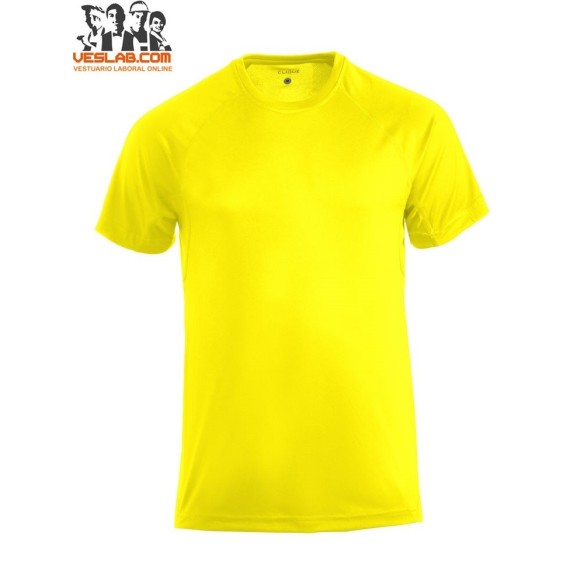 camiseta blanca de manga corta active-t clique ladies 7