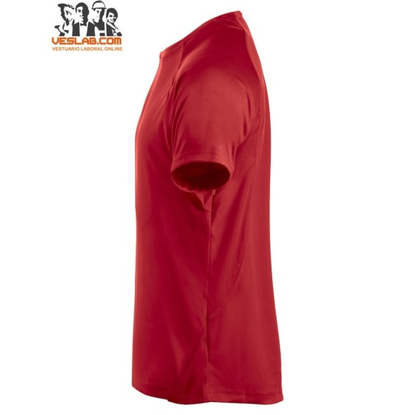 camiseta blanca de manga corta active-t clique ladies 12