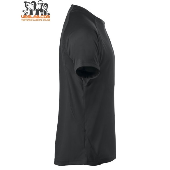 camiseta blanca de manga corta active-t clique ladies 21