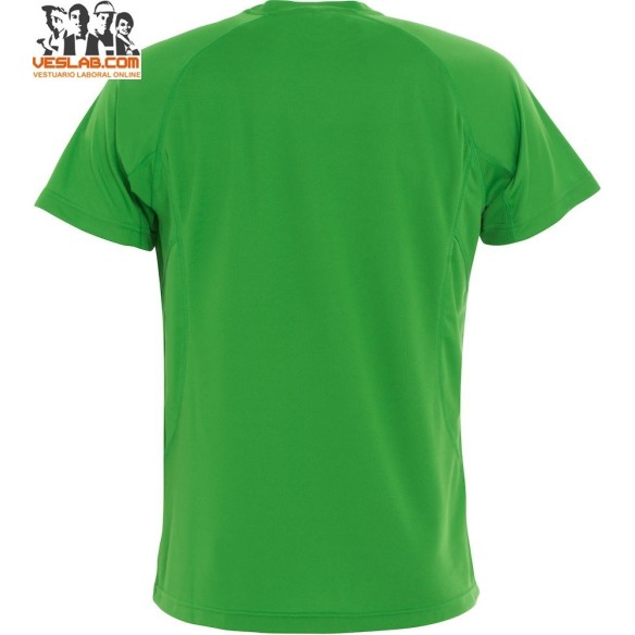 camiseta blanca de manga corta active-t clique ladies 30