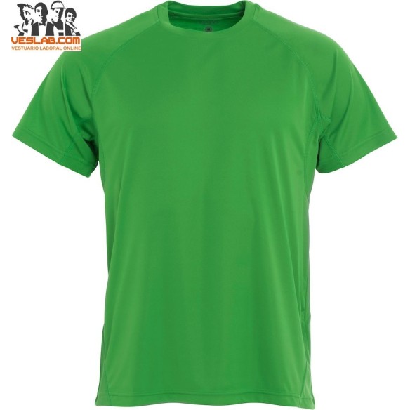 camiseta blanca de manga corta active-t clique ladies 31