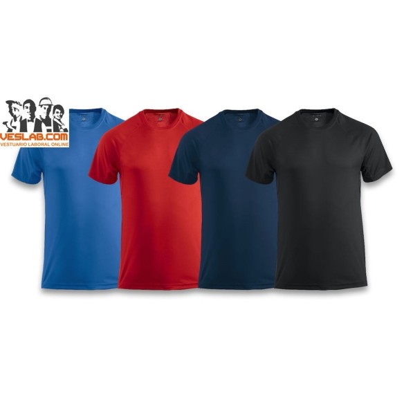 camiseta blanca de manga corta active-t clique ladies 38