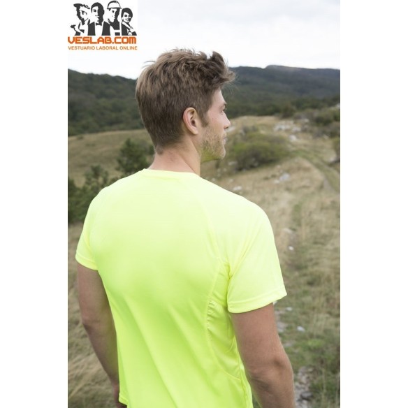 camiseta blanca de manga corta active-t clique ladies 40