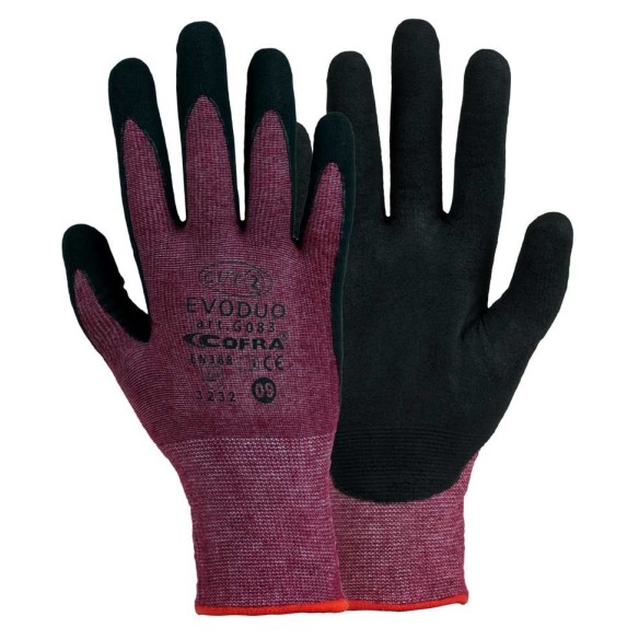 guantes cofra evoduo (nitrilo) pack 12 uds. 1