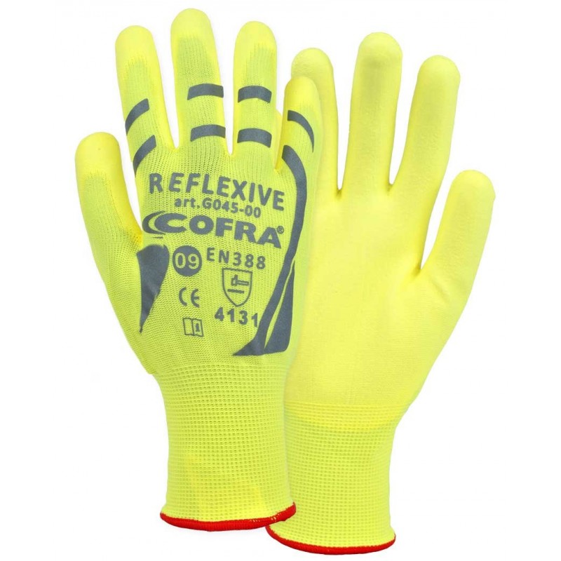 COFRA REFLEXIVE (PU) GLOVES PACK 12 uts.
