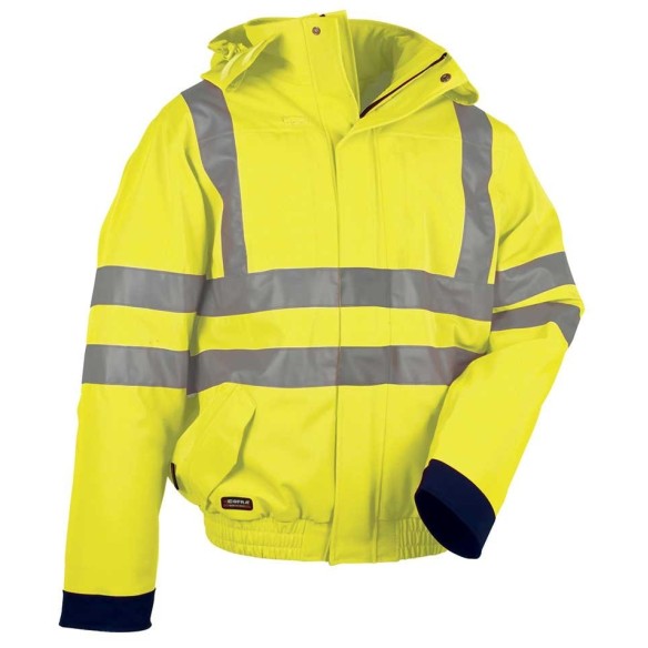 BLOUSON DOUBLÉE COFRA FLUO HAUTE VISIBILITÉ