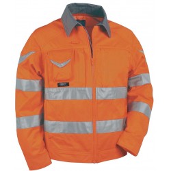 BLOUSON SOFTSHELL COFRA WARNING HAUTE VISIBILITÉ