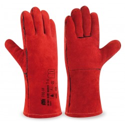 guante soldador piel serraje vacuno 30 cms (pack 12 uts.) 1