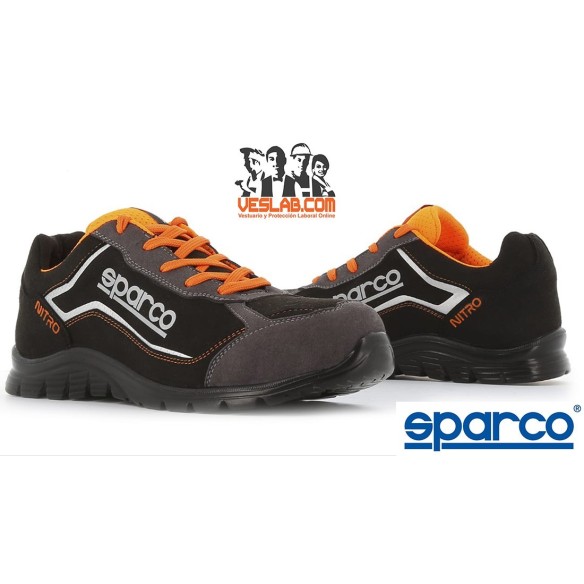 SPARCO TEAMWORK PRACTICE S3 SRC SAFETY BOOTS BLACK ORANGE