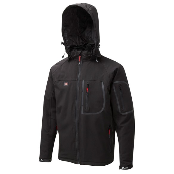 chaqueta softshell impermeable con capucha lee cooper 2