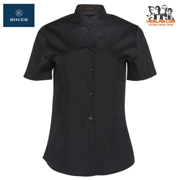 BLUSA COLL MAO MÀNIGA CURTA