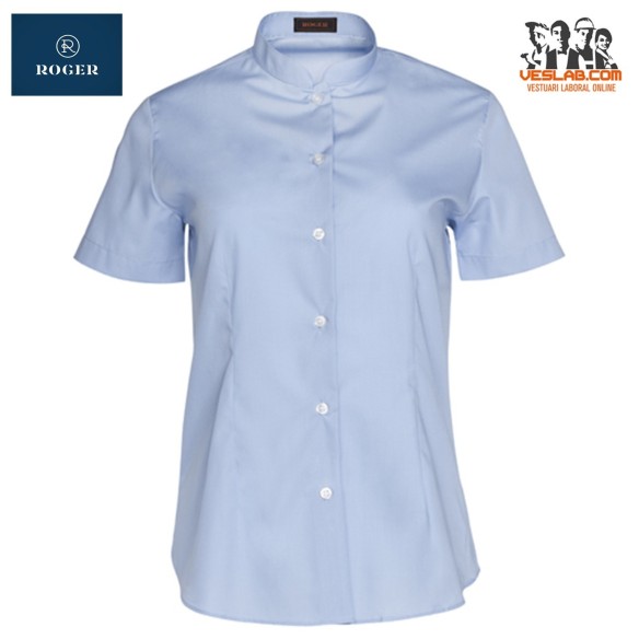 BLUSA COLL MAO MÀNIGA CURTA