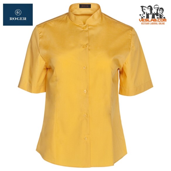 BLUSA COLL MAO MÀNIGA CURTA