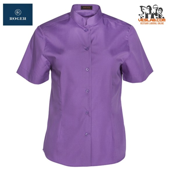 BLUSA COLL MAO MÀNIGA CURTA