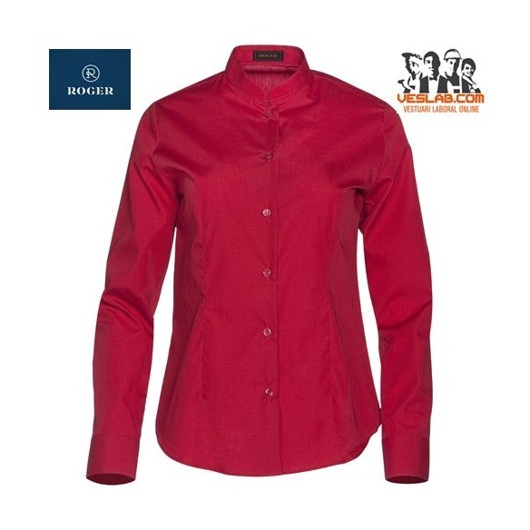 blusa cuello mao mujer m/larga 2