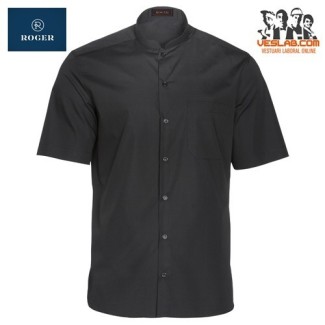camisa cuello mao hombre manga corta roger 1 2