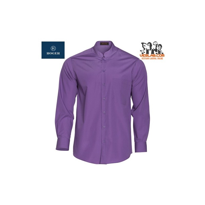 camisa cuello mao hombre m/larga 1
