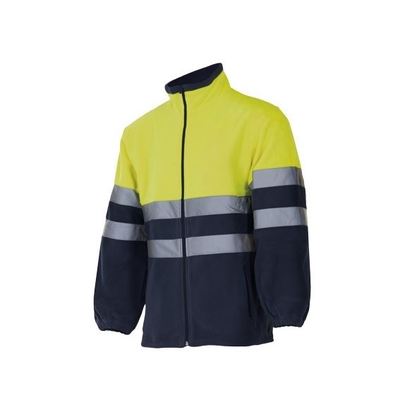 VESTE POLAIRE HAUTE VISIBILITÉ BICOLOR 