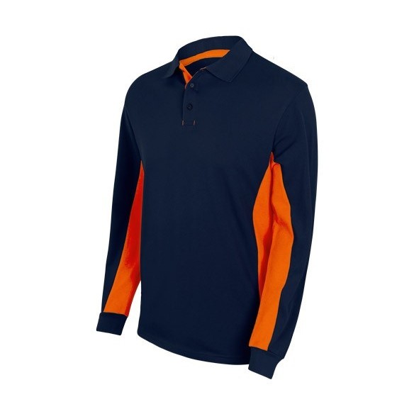 POLO BICOLOR MÀNIGA LLARGA